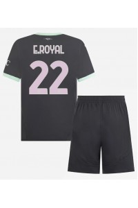 AC Milan Emerson Royal #22 Jalkapallovaatteet Lasten Kolmas peliasu 2024-25 Lyhythihainen (+ Lyhyet housut)